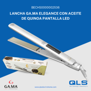 Plancha GA.MA elegance con aceite de quinoa pantalla led