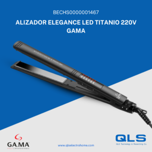 Alisadora GA.MA Elegance LED Titanio – Placas de Titanio y Cable XL