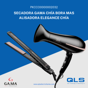 Secadora Chía Bora + Alisadora Elegance Chía Gama