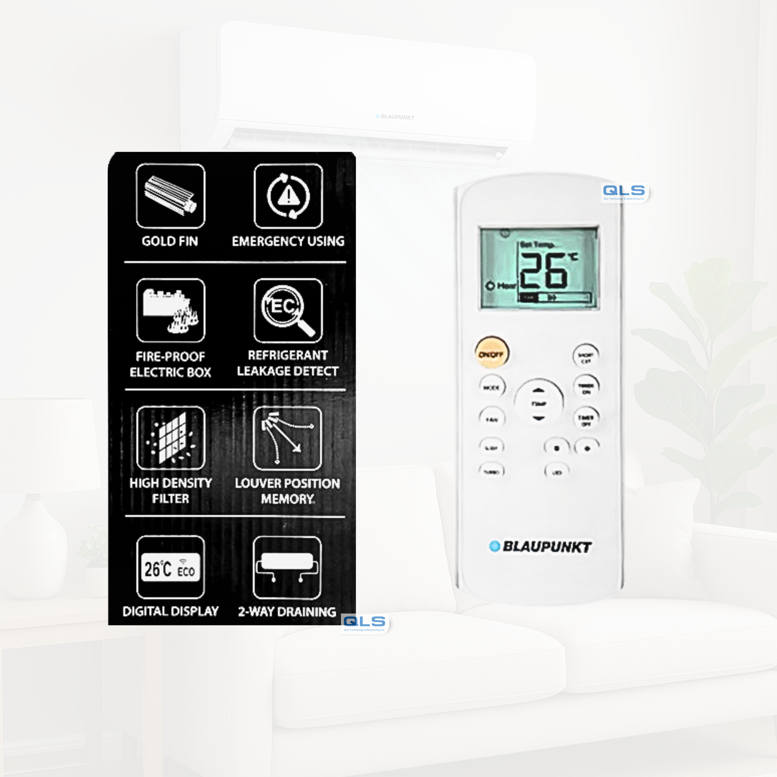 Aire Acondicionado BLAUPUNKT 12-CRDN1-QCO